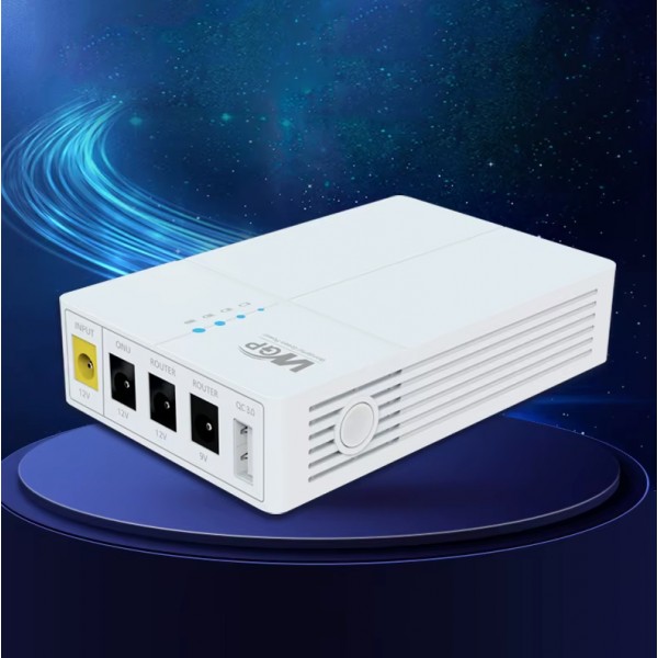 Джерело безперебійного живлення WGP 13500 mAh (24W) для роутера, ONU 9V / 12V, ДБЖ mini UPS (CS-281)