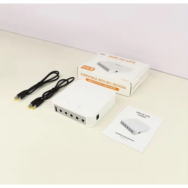 ДБЖ WGP mini UPS 13200 mAh (18W max): USB-A 5V, DC 5V-12V для Wi-Fi роутера, термінал ONU (CS-282)