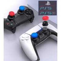 Силиконовые накладки на стики ipega - 4шт в двух размерах (thumb grips kit) для геймпада DualSense консоли PlayStation 5 (PS5/PS5 Digital Edition), DualShock PlayStation 4 (PS4 PRO/PS4 Slim/PS4 Fat)