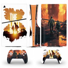 Вінілові наклейки The Last of Us на PS5 Slim Disk Drive version / геймпад DualSense / глянцеву частину ігрової консолі Sony PlayStation 5 Slim Disk Drive / Skin