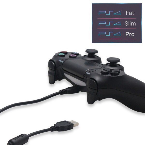 Зарядний кабель передачі даних OIVO 2м USB/micro USB для геймпада DualShock 4 Sony PlayStation PS4 PRO/PS4 Slim/PS4 Fat