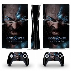 Вінілові наклейки God of War на PS5 Slim Digital Edition / геймпад DualSense / глянцеву частину ігрової консолі Sony PlayStation 5 Slim Digital Edition / Skin
