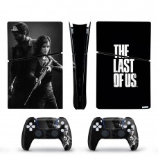 Вінілові наклейки The Last of Us на PS5 Slim Digital Edition + геймпад DualSense + глянцеву частину ігрової консолі Sony PlayStation 5 Slim Digital Edition / Skin