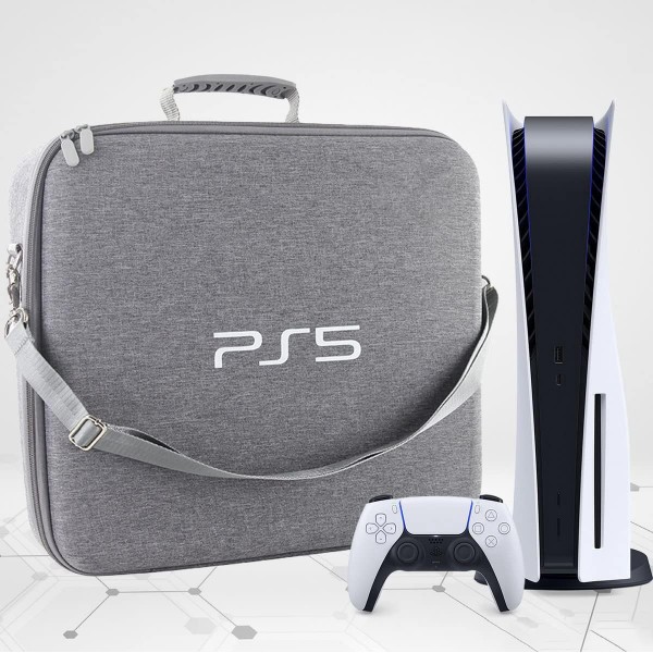Дорожня сумка-кейс для Sony PlayStation 5: PS5 / PS5 Slim / PS5 Pro, два геймпада DualSense (CS-118)