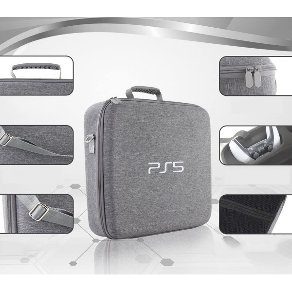 Дорожня сумка-кейс для Sony PlayStation 5: PS5 / PS5 Slim / PS5 Pro, два геймпада DualSense (CS-118)