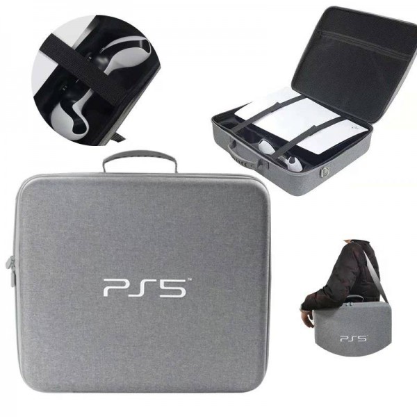 Дорожня сумка-кейс для Sony PlayStation 5: PS5 / PS5 Slim / PS5 Pro, два геймпада DualSense (CS-118)