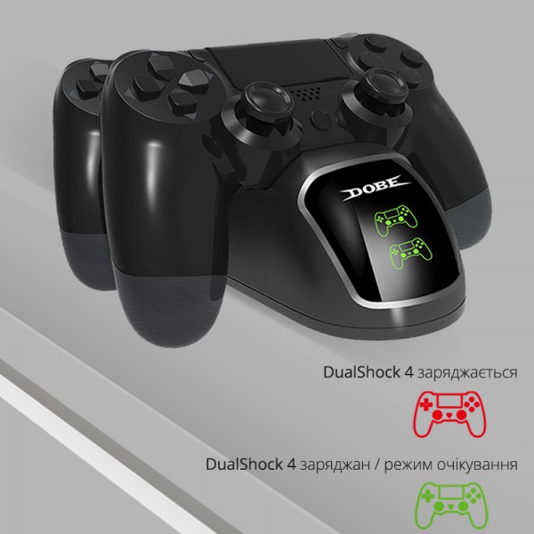 Док станція DOBE для контролеру Dualshock PS4 / PS4 Slim / PS4 Pro PlayStation 4 / зарядка (CS-161)
