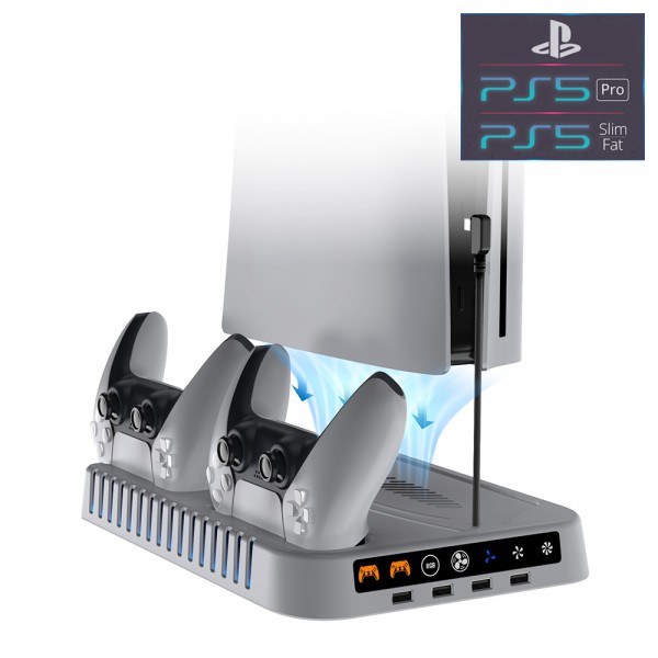 Підставка DOBE з охолодженням для консолі геймпаду DualSense PlayStation 5 / PS5 Slim / Pro (CS-200)