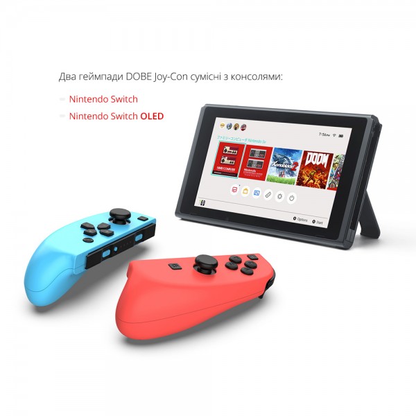 Два геймпади Joy-Pad DOBE для ігрової консолі Nintendo Switch / NS OLED: Joy-Con контролери (CS-204)