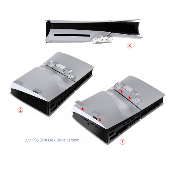 Горизонтальна підставка DOBE (2шт.) для Sony PlayStation 5 Slim: PS5 Slim Disk / Digital (CS-208)