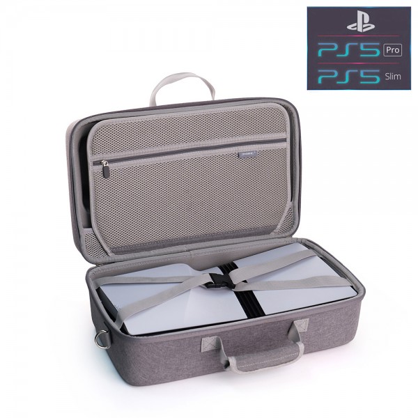 Дорожній чохол-сумка DOBE для перенесення ігрової консолі PS5 Pro / PS5 Slim / DualSense (CS-210) Дорожній чохол-сумка DOBE для перенесення ігрової консолі PS5 Pro / PS5 Slim / DualSense (CS-210)