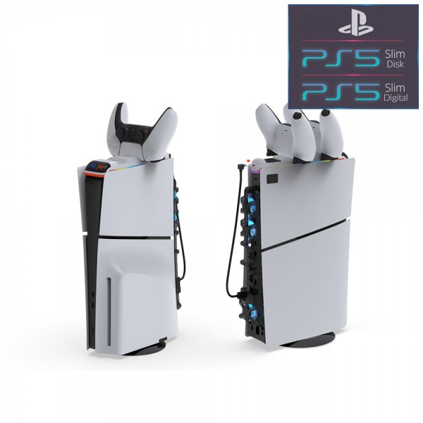 Комплект 3 в 1 DOBE для PlayStation 5 Slim: Охолодження / Підставка / Зарядка для DualSense (CS-213)