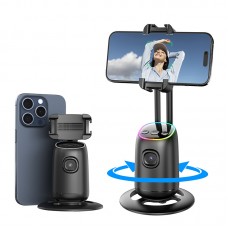 Настільний штатив - монопод Desktop Gimbal для телефону, iPhone, фото, селфі, відео 360° (Auto Face Tracking) / Управління жестами / Різьба 1.4'' для посадки на трипод / LED підсвітка (СS-352)