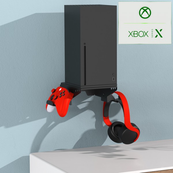 Настінне кріплення DOBE для консолі Xbox Series X / геймпаду Microsoft Wireless Controller / навушників Xbox Wireless Headset / тримач-кронштейн на стіну