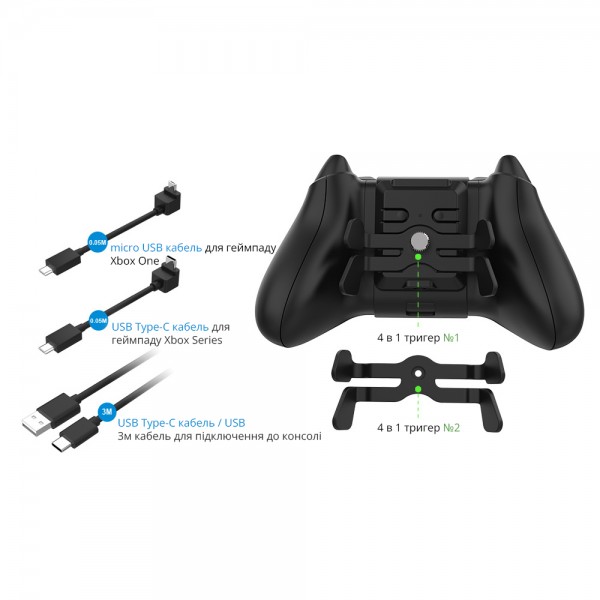 Заднє кріплення DOBE Controller Back Button Attachement з додатковими тригерами (кнопками-пелюстками) для геймпаду Microsoft Wireless Controller консолі Xbox Series S | Xbox Series X, Xbox One / S / X