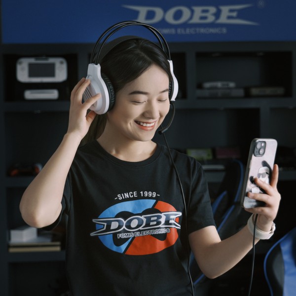 Ігрові провідні стерео навушники з мікрофоном і роз'ємом Audio 3.5 mm mini jack DOBE для геймпада DualSense консолі Sony PlayStation PS5/Slim/Pro | DualShock PS4/Slim/PRO | контролера Microsoft Wireless Xbox Series S/X/One | Nintendo Switch | ПК