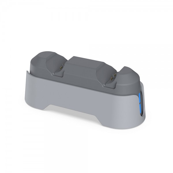 Подвійна зарядна док станція DOBE підставка для контролера DualSense / DualSense Edge консолі PS5 / PS5 Slim / PS5 Pro (Digital Edition / Disk Drive) з LED підсвіткою статусу зарядки геймпада, джойстика Sony PlayStation 5