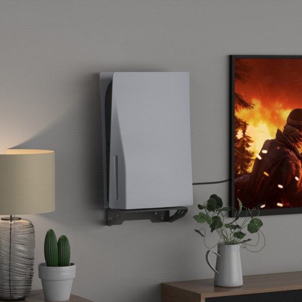 Настінне кріплення DOBE для консолі PS5 / PS5 Slim / PS5 Pro (Disk Drive version/Digital Edition) / геймпада DualSense / гачок навушники PS5 Pulse 3D / тримач-кронштейн на стіну Sony PlayStation 5