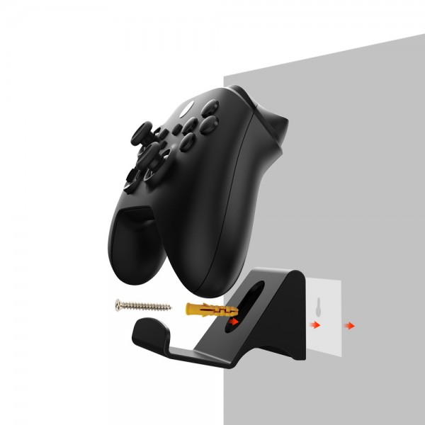 Кріплення-тримач на стіну DOBE (2 шт.) для контролера DualSense консолі PlayStation 5 (PS5/PS5 Digital Edition) / DualShock PS4 PRO, SLim, Fat / геймпада Microsoft Wireless Controller Xbox Series X|S / Xbox One X.S