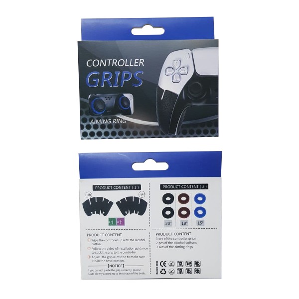Силіконові наклейки на ручки, прицільні кільця на стіки (controller grips) для геймпада DualSense консолі Sony PlayStation 5 (PS5 / PS5 Digital Edition)