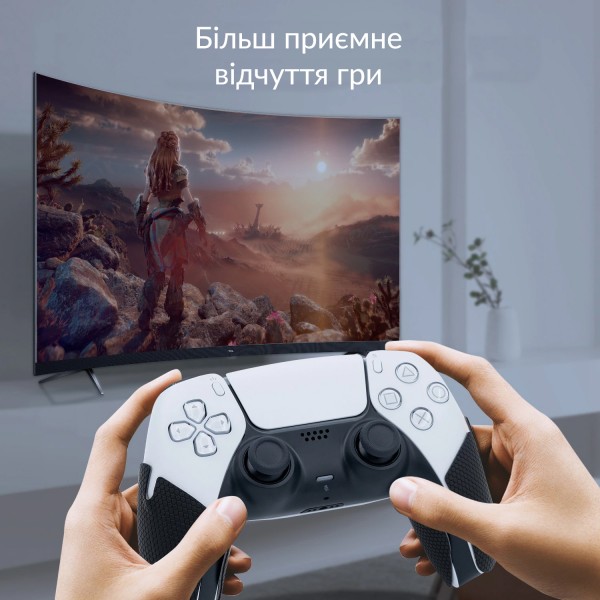 Силіконові наклейки на ручки, прицільні кільця на стіки (controller grips) для геймпада DualSense консолі Sony PlayStation 5 (PS5 / PS5 Digital Edition)