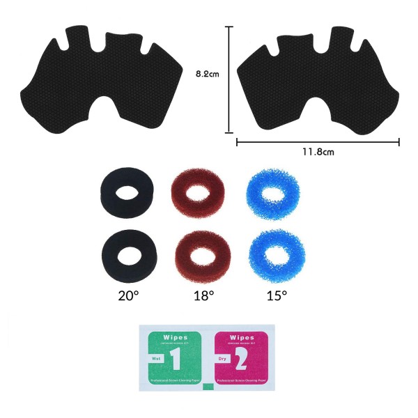 Силіконові наклейки на ручки, прицільні кільця на стіки (controller grips) для геймпада DualSense консолі Sony PlayStation 5 (PS5 / PS5 Digital Edition)