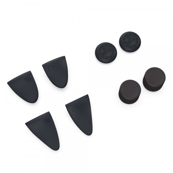 Силіконові накладки на стіки і тригери L2/R2 DOBE (trigger kit, thumb grips) для геймпада DualSense консолі Sony PlayStation 5: PS5 Disk Drive / PS5 Digital Edition / PS5 Slim / PS5 Pro