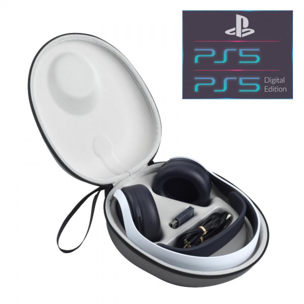 Захисний кейс-чохол для бездротових навушників Sony PlayStation 5 Pulse 3D Wireless Headset (PS5/PS5 Digital Edition), гарнітура для перенесення в жорсткому футлярі
