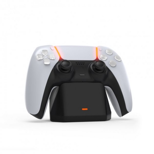 Зарядна dock станція DOBE підставка для геймпада DualSense приставки-консолі Sony PlayStation 5 (PS5 / PS5 Digital Edition) c LED підсвічуванням статусу зарядки контролера, джойстика