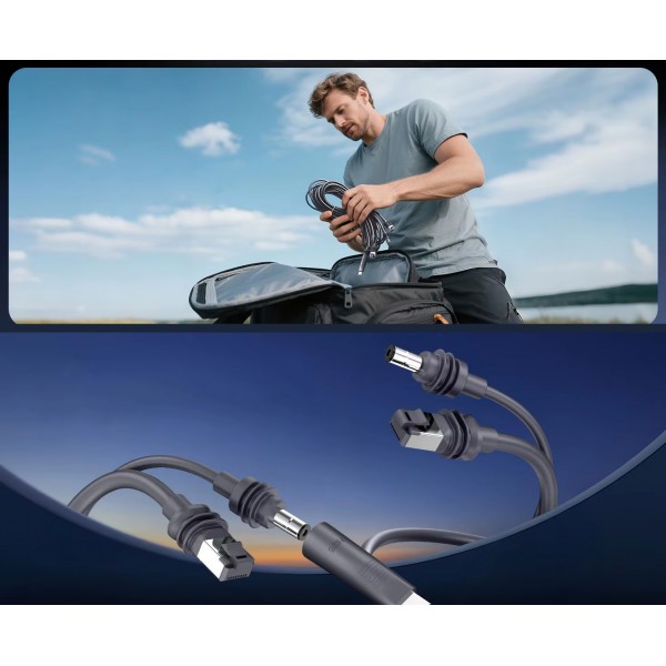 Кабель DC+ Ethernet / DC + Ethernet + USB Type-C 100W PD - 5.8м для терміналу Starlink Mini (CS-252)