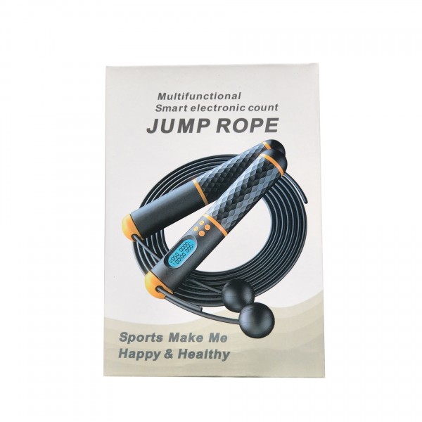 Бездротова швидкісна кросфіт скакалка Smart JUMP ROPE 3м (кулі 25 см) з електронним лічильником стрибків, таймером, підрахунком калорій, регулюванням, підшипниками (СS-324) Бездротова швидкісна кросфіт скакалка Smart JUMP ROPE 3м (кулі 25 см) з електронним лічильником стрибків, таймером, підрахунком калорій, регулюванням, підшипниками (СS-324)