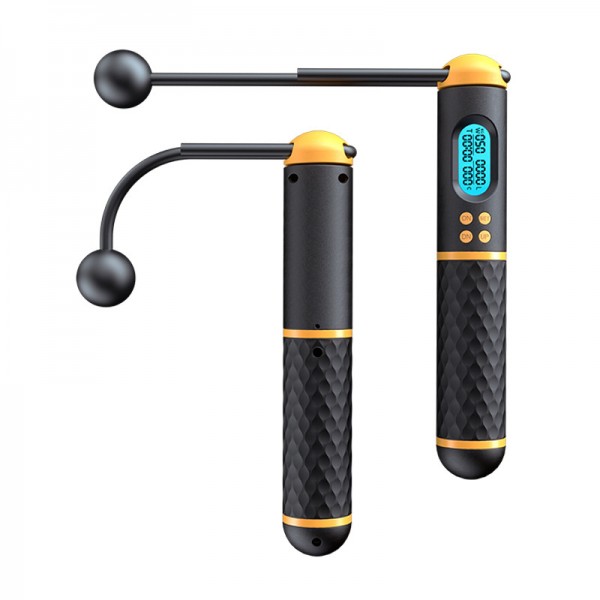 Бездротова швидкісна кросфіт скакалка Smart JUMP ROPE 3м (кулі 25 см) з електронним лічильником стрибків, таймером, підрахунком калорій, регулюванням, підшипниками (СS-324)