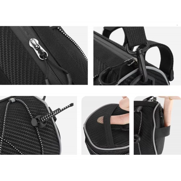 Велосипедна сумка Riderace на раму / кермо / під раму / під сідло велосипеда зі світловідбивними елементами для телефону, насоса, велозамка, ключів / Підсідельна велосумка (СS-325) Велосипедна сумка Riderace на раму / кермо / під раму / під сідло велосипеда зі світловідбивними елементами для телефону, насоса, велозамка, ключів / Підсідельна велосумка (СS-325)