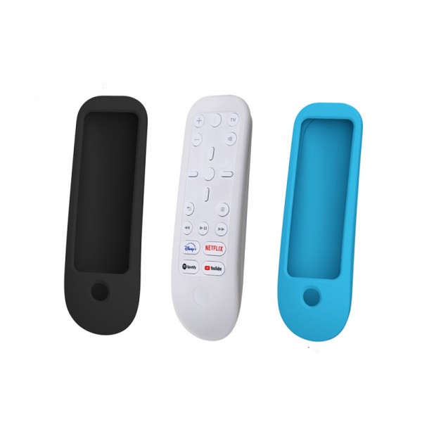 Силиконовый защитный синий чехол DOBE для пульта ДУ PlayStation 5 Media Remote для консоли Sony PlayStation 5 (PS5 / PS5 Digital Edition)