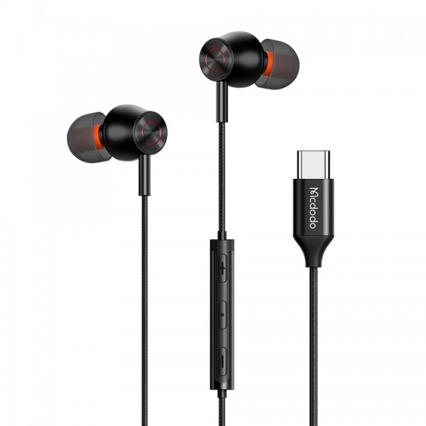 Провідні вакуумні стерео Hi-Fi USB Type-C навушники Mcdodo ЦАП / DAC / 1.2 м / гарнітура (CS-292)
