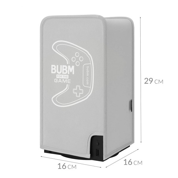 Пылезащитный серый кейс-чехол BUBM для игровой консоли-приставки Microsoft Xbox Series X