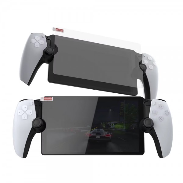 Захисне загартоване скло DOBE Tempered Glass (2шт. у комплекті) для екрану пристрою дистанційної гри PlayStation Portal ігрової консолі Sony PlayStation 5: PS5 / PS5 Slim / PS5 Pro (Digital Edition/Disk Drive)