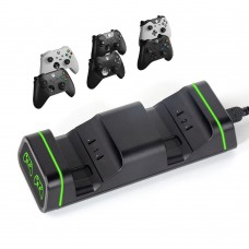 Подвійна зарядна док станція DOBE підставка для двох геймпадів Microsoft Xbox Series S,X / Xbox One X / Xbox One S / Xbox One c LED індикаторами статусу зарядки джойстика
