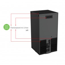 Пилозахисний комплект для консолі Xbox Series X з чотирма пилозахисними сітками та вісьма пилозахисними силіконовими заглушками