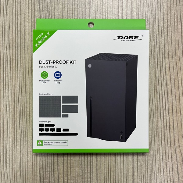 Пилозахисний комплект для консолі Xbox Series X з чотирма пилозахисними сітками та вісьма пилозахисними силіконовими заглушками