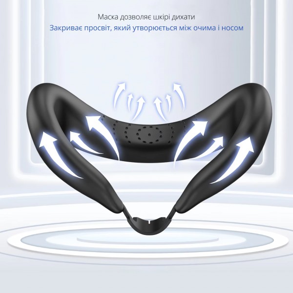Силіконова маска-накладка-чохол Face Pad Cover для VR окулярів віртуальної реальності Meta Oculus Quest 3 / Захист від поту / Skin Friendly матеріал