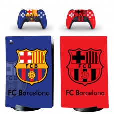 Виниловые наклейки на PS5 Digital Edition и геймпад DualSense FC Barcelona Sony PlayStation 5 игровая консоль Skin (PV5021)