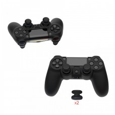 Силіконовий захисний чорний чохол та накладки на стіки (thumb grips) DOBE для геймпада DualShock 4 консолі Sony PlayStation 4 (PS4 PRO / PS4 Slim / PS4 Fat)