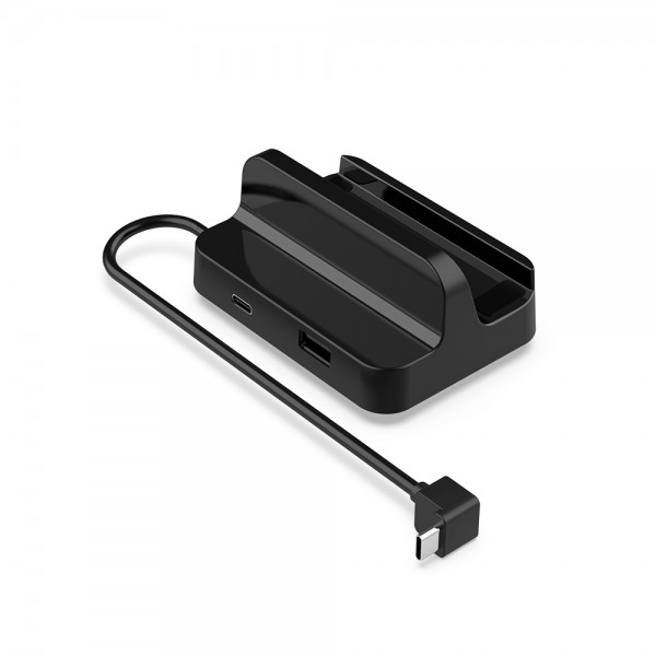 Зарядна док станція DOBE підставка для консолі Valve Steam Deck (OLED) + USB HUB (3 роз'єми USB-A) + Підтримка дротового (DualSense PS5/DualShock PS4/Controller Xbox/Switch Pro) та бездротового (2.4GHz USB-A ресивер) підключення геймпаду джойстика