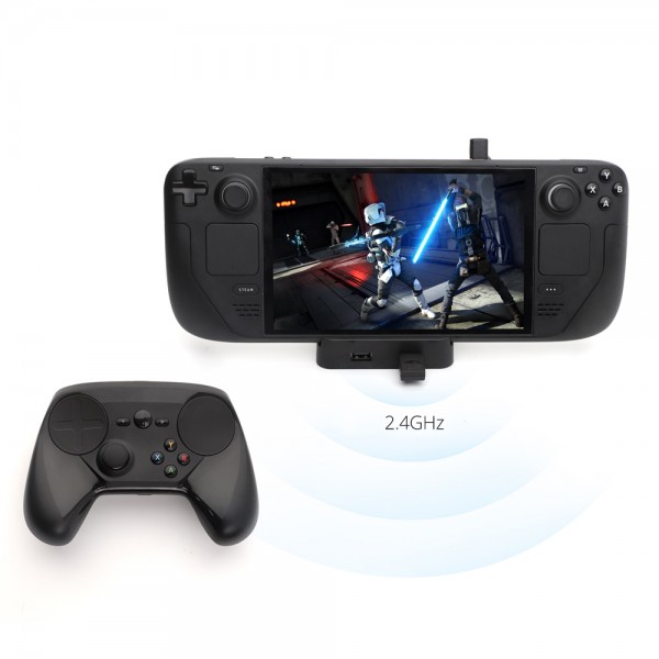 Зарядна док станція DOBE підставка для консолі Valve Steam Deck (OLED) + USB HUB (3 роз'єми USB-A) + Підтримка дротового (DualSense PS5/DualShock PS4/Controller Xbox/Switch Pro) та бездротового (2.4GHz USB-A ресивер) підключення геймпаду джойстика