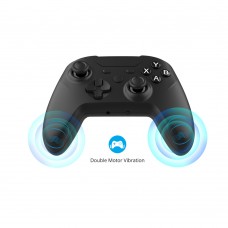 Бездротовий геймпад DOBE (2.4GHz USB-A ресивер, USB Type-C перехідник) для консолі Valve Steam Deck / Nintendo Switch (NS OLED) / ПК, ноутбука / Android / накладки на стіки контролера, джойстика
