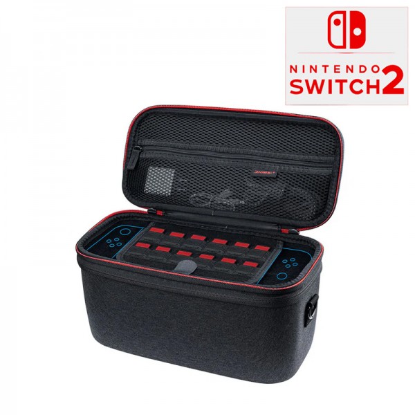 Дорожня сумка-кейс DOBE для перенесення ігрової консолі Nintendo Switch 2 / Joy-Con / Switch 2 Pro Controller / Зарядний пристрій / Кабель + Коробочка для картриджів (у комплекті) / Захисний чохол