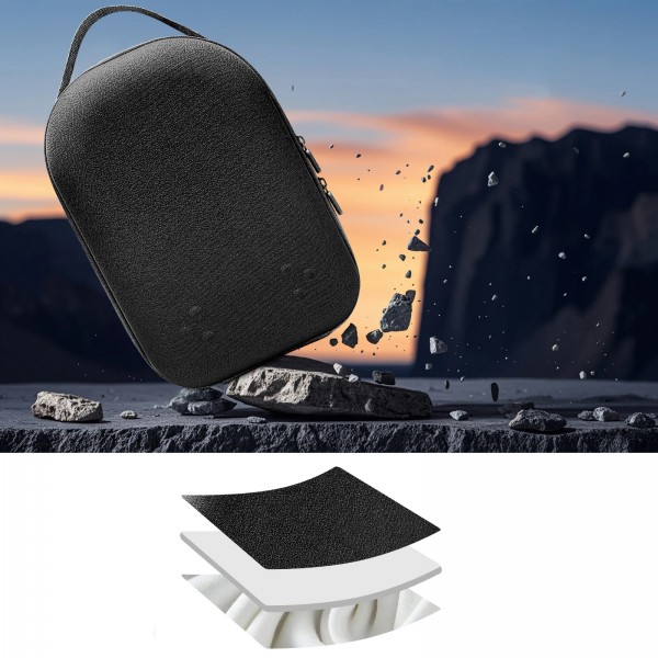 Захисна сумка-кейс JYS для перенесення VR шолома - окулярів віртуальної реальності Meta Oculus Quest 3 / 3S | Контролера Touch Plus | Зарядного пристроя / кабелів | Head Strap | Дорожній чохол