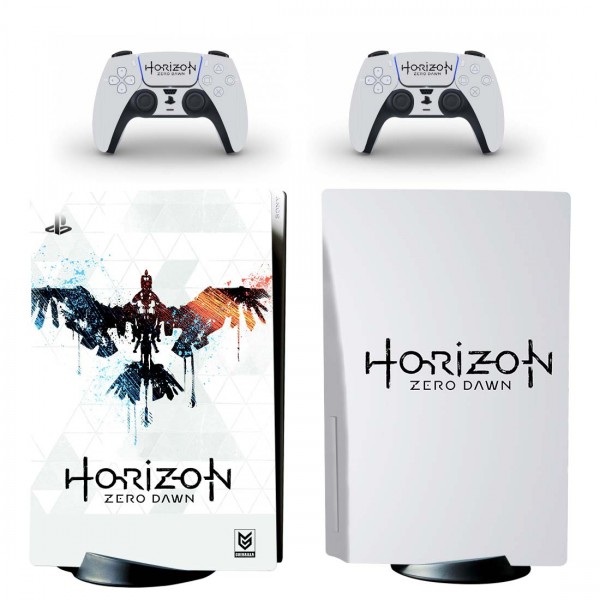 Виниловые наклейки на PS5 Disk Drive version и геймпад DualSense Horizon Sony PlayStation 5 игровая консоль Skin (PV5056)