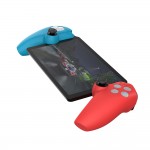 Силіконовий захисний синій-червоний чохол-кейс DOBE для ручок пристрою дистанційної гри PlayStation Portal ігрової консолі Sony PlayStation 5: PS5 / PS5 Slim / PS5 Pro